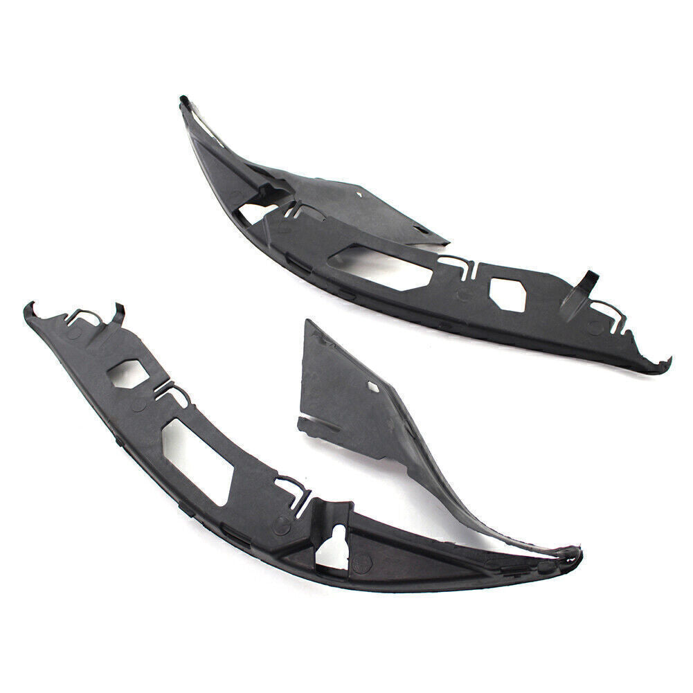 2x Upper Headlight Gaskets Left+Right Set Black for BMW 5 Series E60 525xi 528i