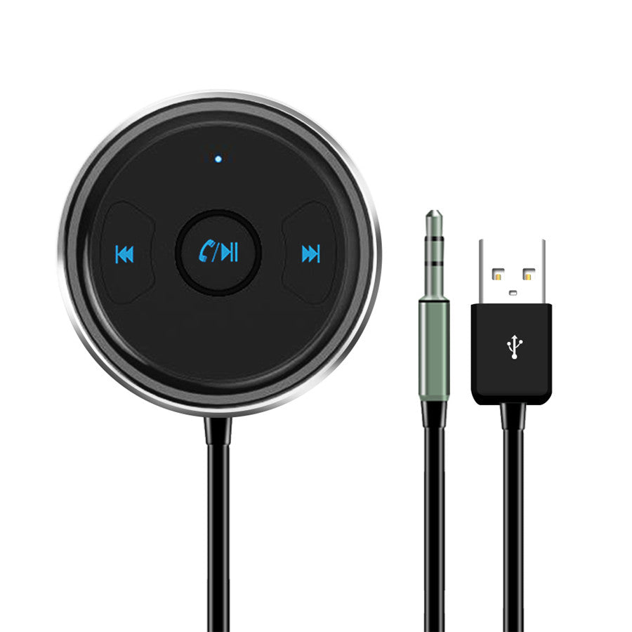 AUX Bluetooth Adapter Hands Free Car Kit Audio Receiver Support Siri Android