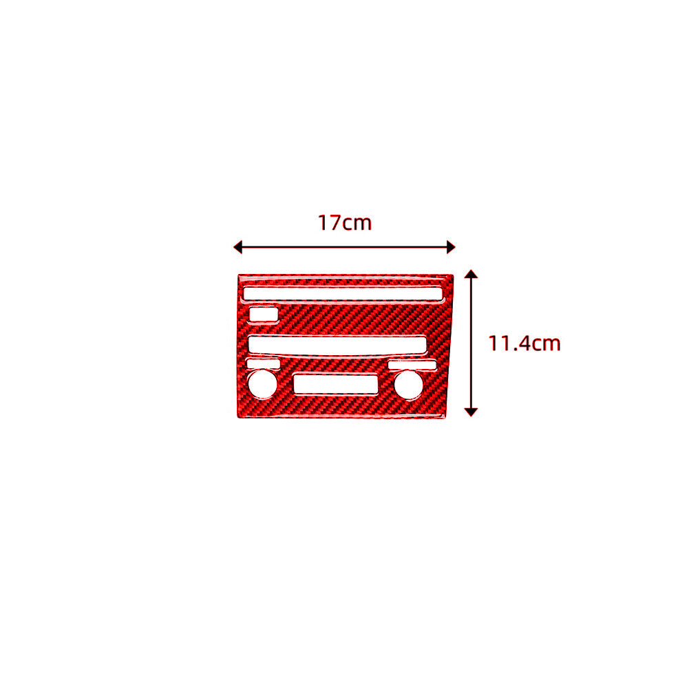 Red Carbon Fiber Radio Console Cover Trim for Lexus CT200h