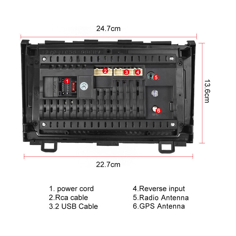 9-inch Android 11 Car Stereo Radio with GPS, Wi-Fi, Touchscreen, FM, Suitable for Honda CRV 07-11- n
