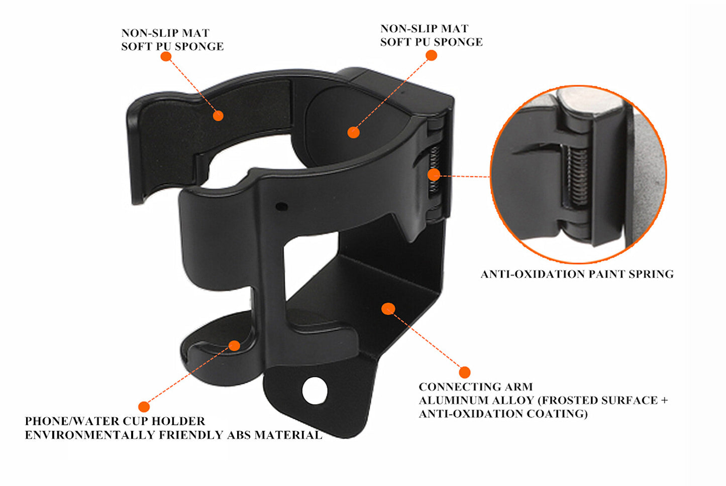 Car Phone Bracket Water Cup Holder Mount for Suzuki for Jimny 2019-2023 Accessories Q