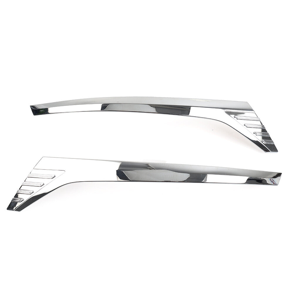 2pc Chrome Car HeadLight Lamp Cover Trim Fit for Toyota Voxy R80 2018 2019 2020 ABS