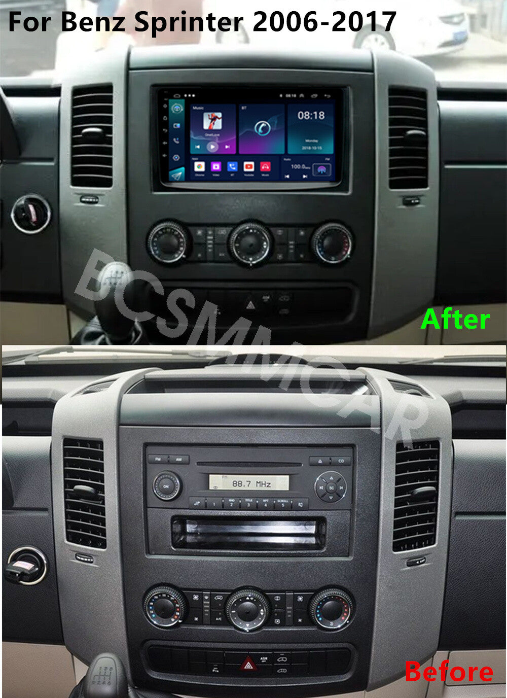 Touch Screen Car Multimedia Player GPS Fit for Mercedes-Benz Sprinter 2006-2017