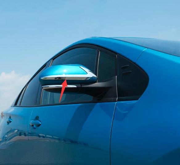Car Fit for Toyota Prius 17-22 Chrome ABS Rear View Side Door Mirror Strip Trim