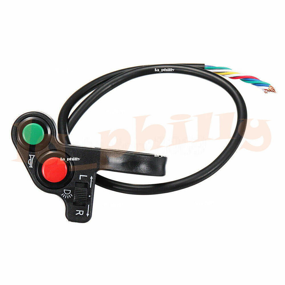 Motorcycle Horn Turn Signal Light Switch For 7/8Handlebar Bike Scooter ON/OFF Q