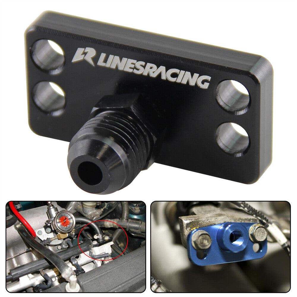 Fuel Rail Adapter w/AN6 Tail for Honda for Civic B16B Integra B18C Accord D15 D16