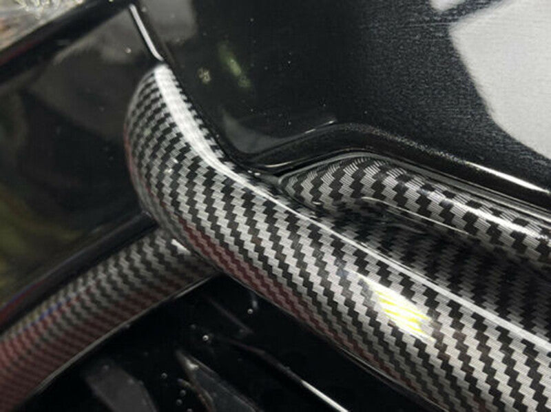 Carbon Fiber ABS Front GrillGrille Frame Cover for Toyota Highlander 2020-2023
