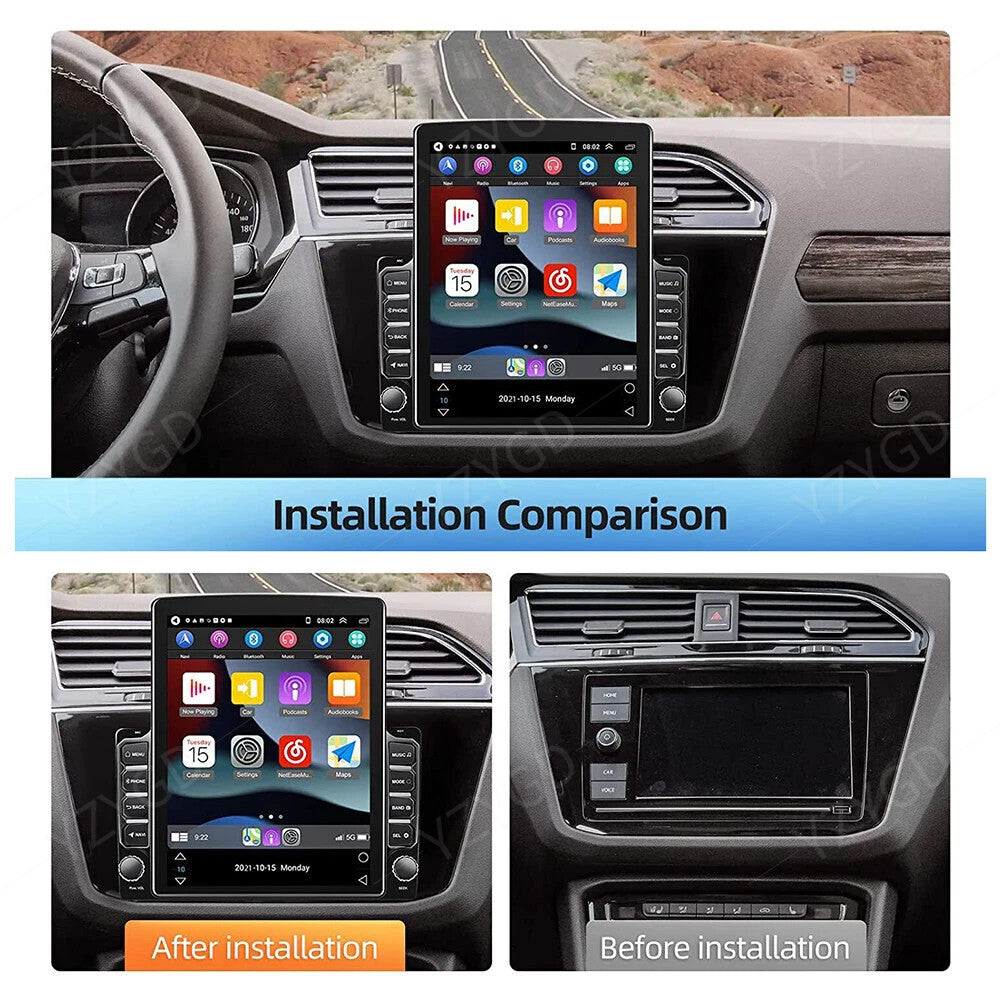 for Ford F250 F350 2005-2007 9.7 Android Auto CarPlay Car Stereo Radio GPS Navi