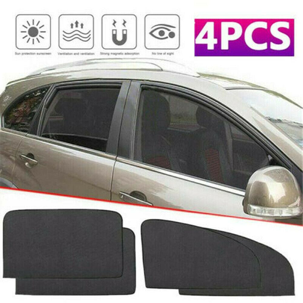 Car Side Front Rear Window Sun Shade Covers UV Protection Mesh Shield Trim