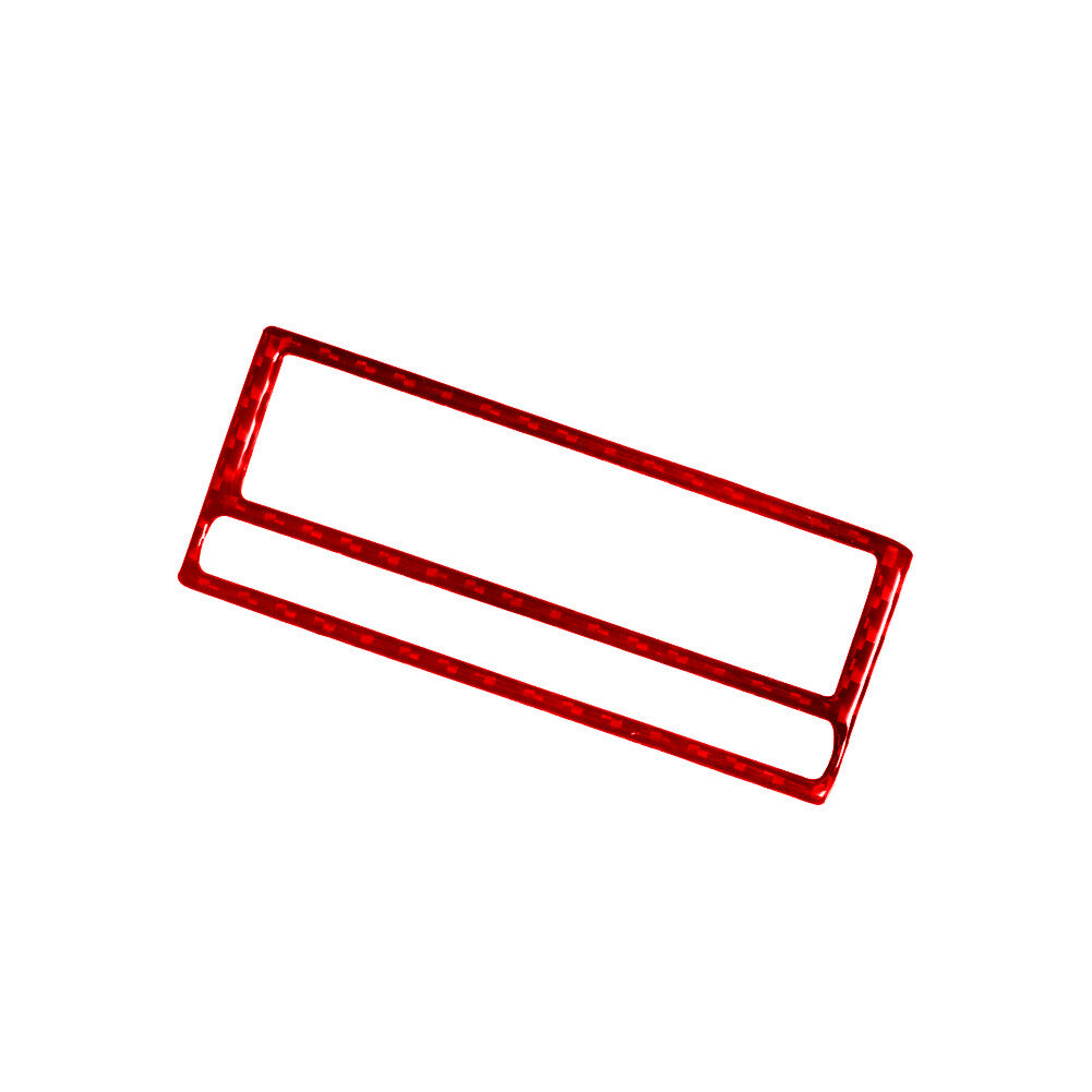 Red Carbon Fiber Radio LCD Inner Frame Trim for Mitsubishi Outlander 2014-2016