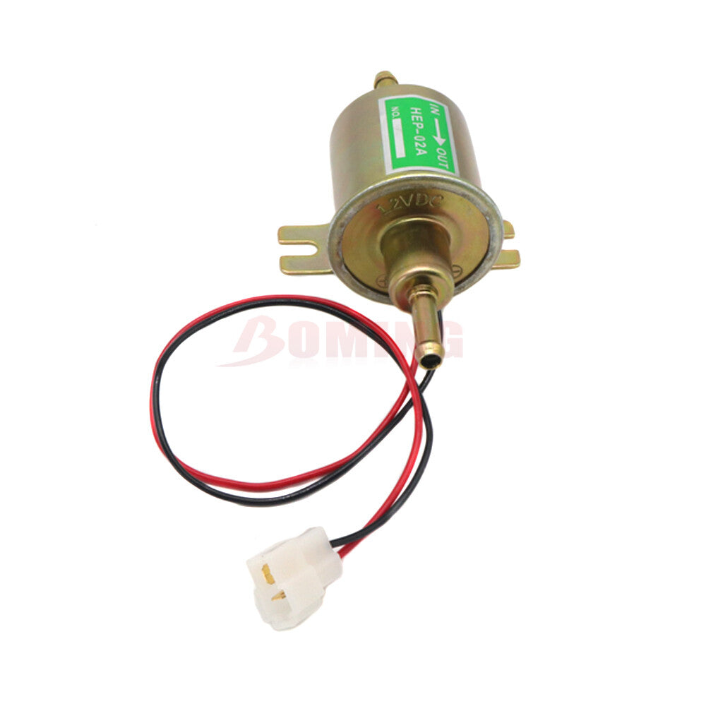 HEP-02A Inline Fuel Pump 12V Electric Low-Pressure Gas/Diesel Fuel Pump