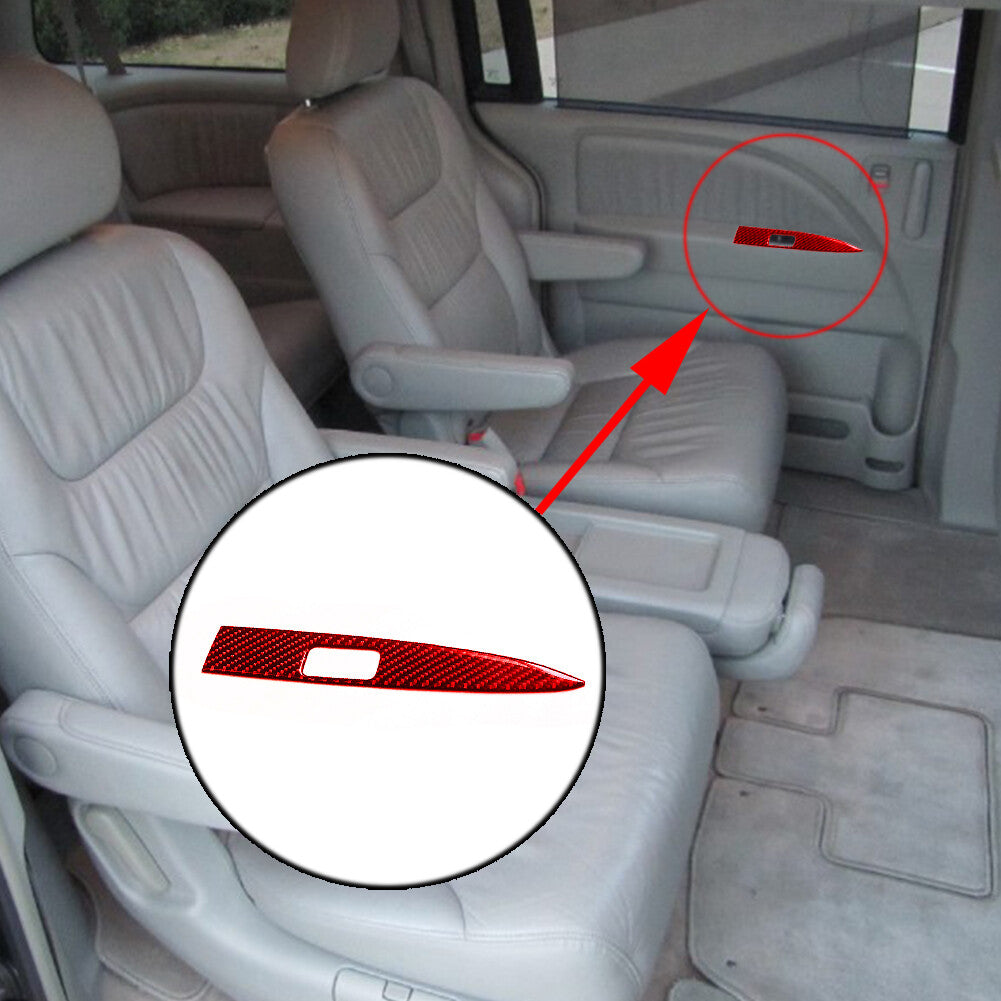 2Pcs Carbon Fiber Floor Conreol Panel Trim Cover For Sonic 2012-2016 v