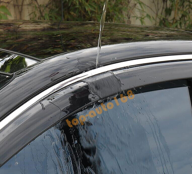 6pcs for Kia K5 2021-2024 side Window Visors Sun Rain Guard Deflectors W/Chrome