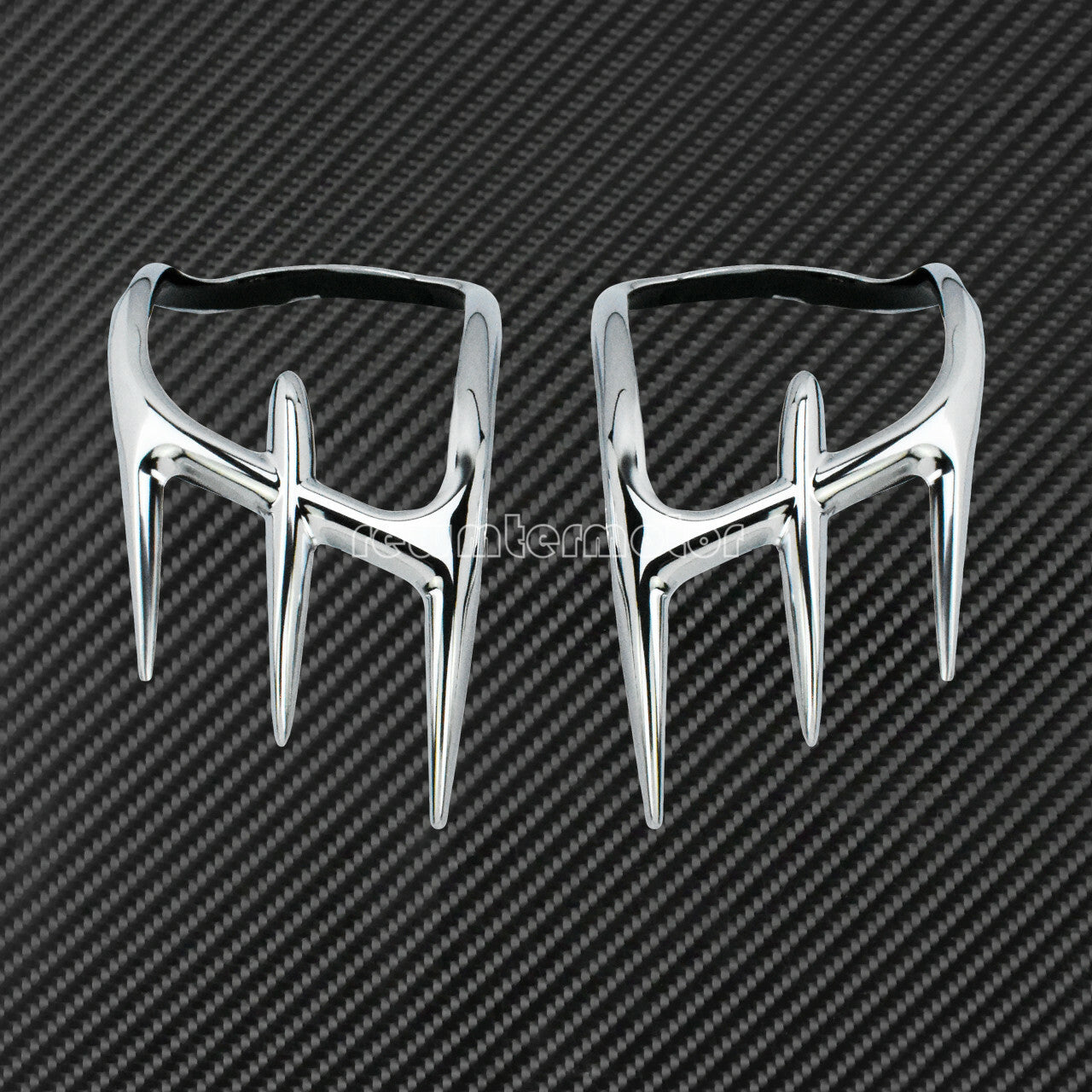 Chrome Front Turn Signal Lights Decoration Trims Fit For Goldwing GL1800 Audio Q