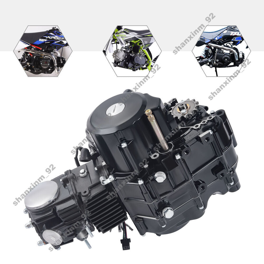 110cc Semi Auto Engine Motor 4-Speed Elec Start Engine For pit Dirt Bike 428-14t