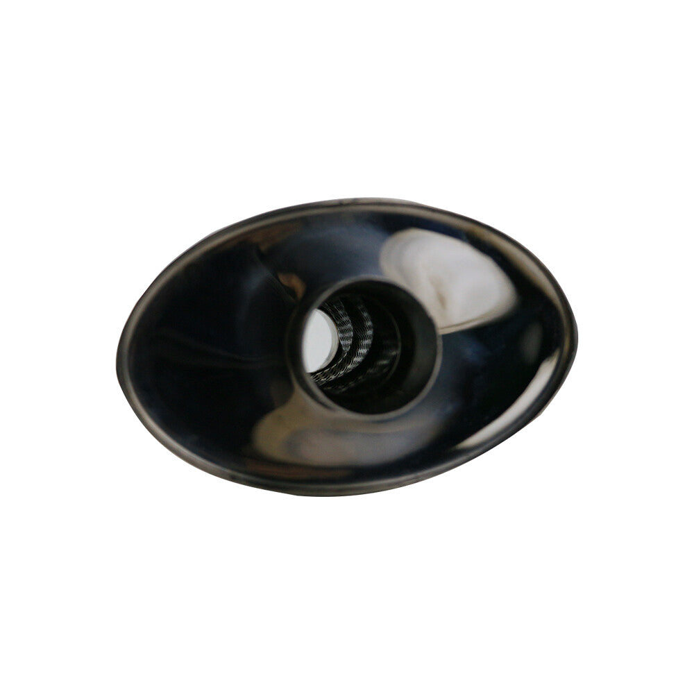 2 Exhaust Resonator Spiral Exhaust Muffler Tip Stainless steel Universal Fit