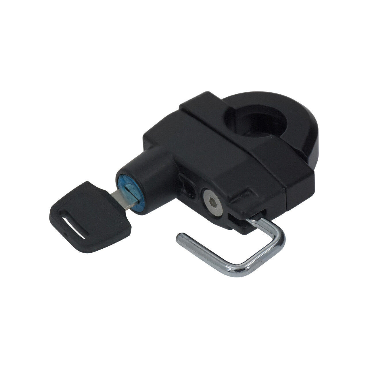 Universal Motorcycle Handlebars Helmet Lock Fit for Harley Softail Road Glide Q