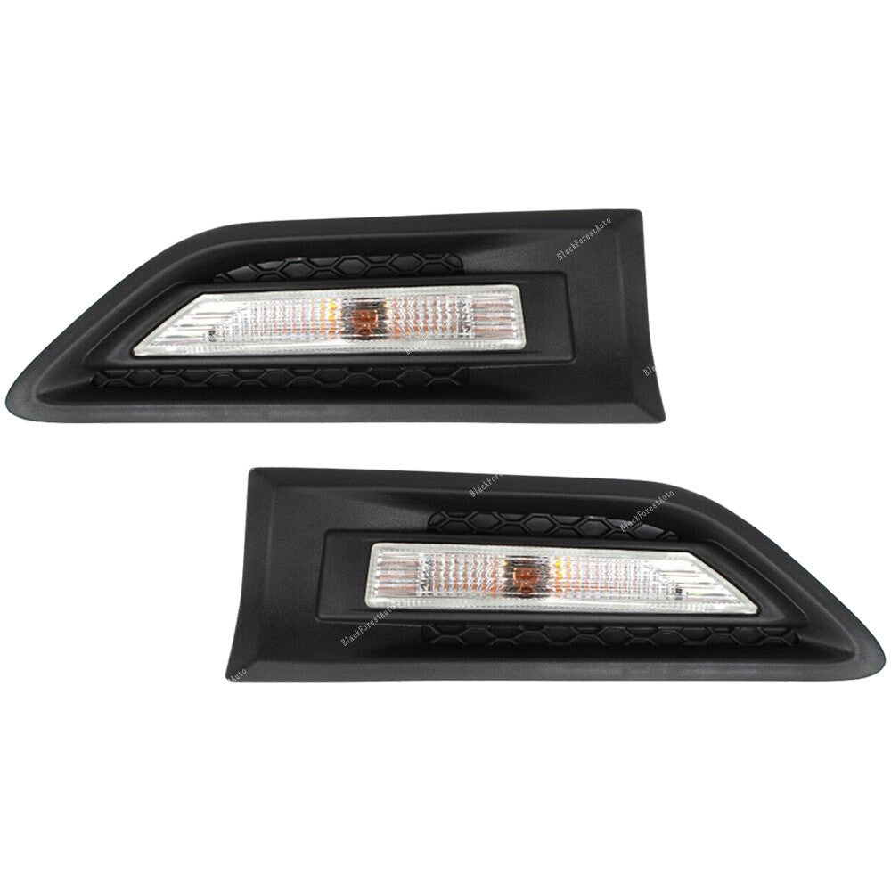 Pair Black Right+Left Front Fender Garnish Molding for Kia Soul 2010 12 13