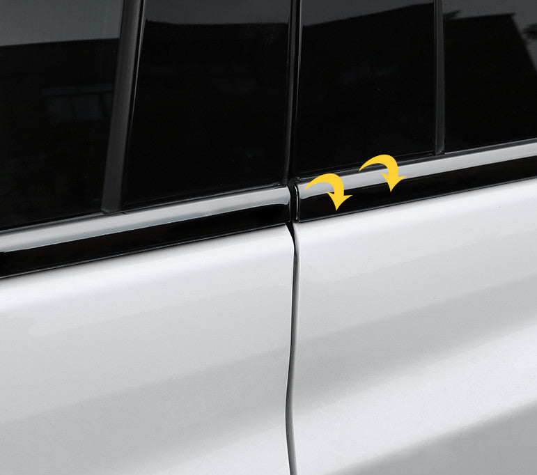 2019-2022 Fit for Cadillac XT5 Black Steel Window Frame Strip Trim Accessories n