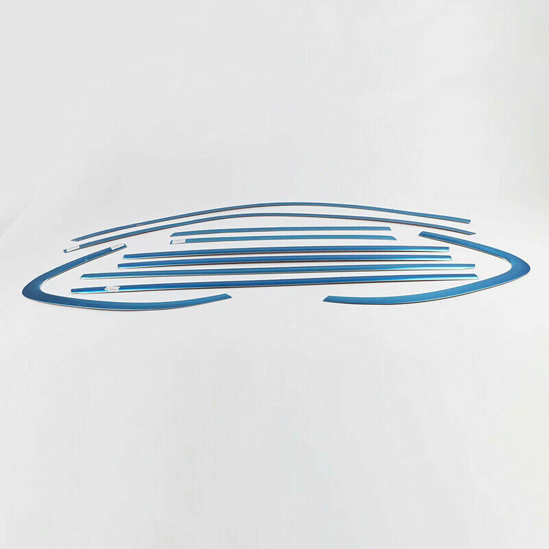 Silver Full Window Sill FramesPillar Panel Covers for Porsche for Cayenne 2019-2023