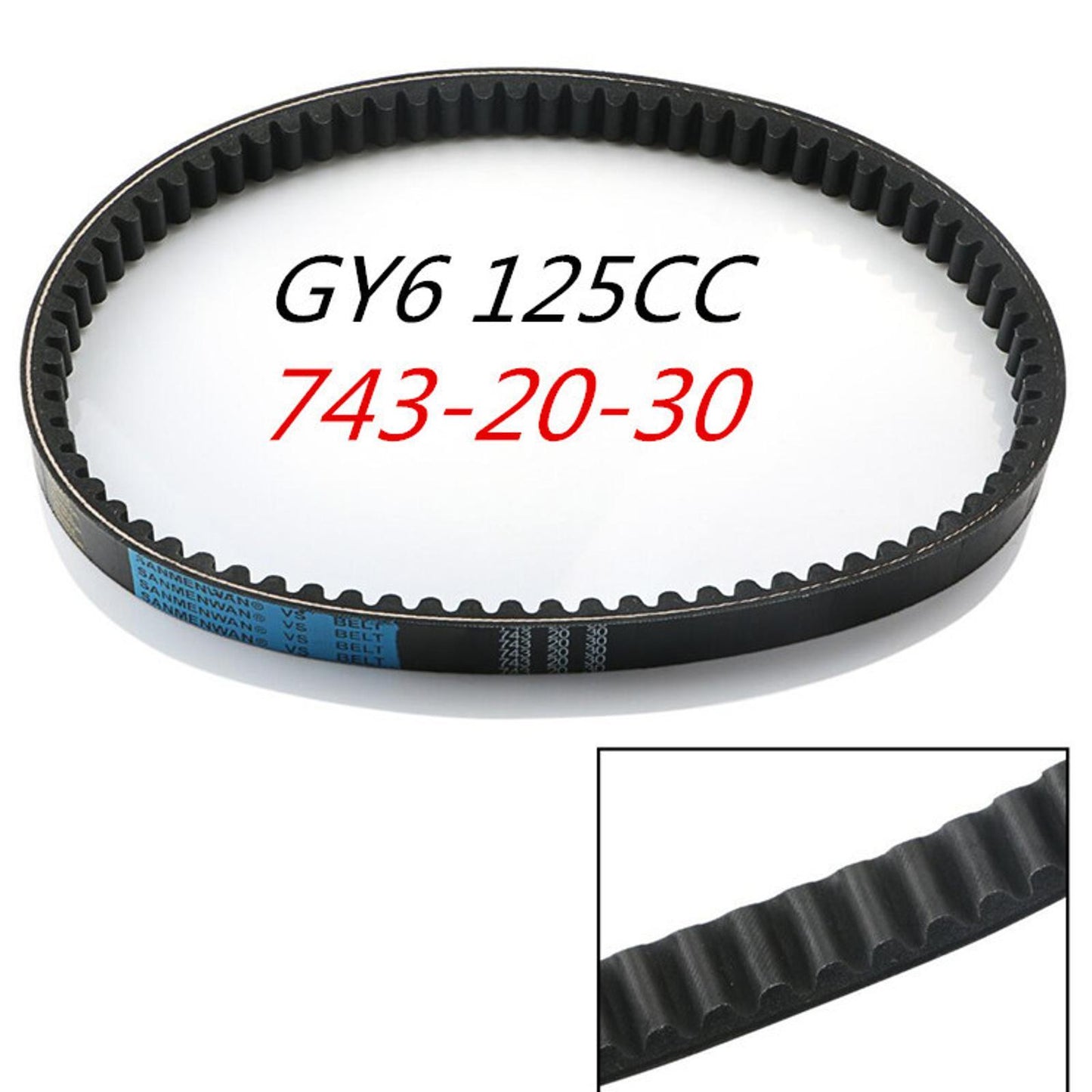 1Pc Engine Moped Scooter ATV Quad 743 20 30 CVT Drive Belt For GY6 125cc 150cc