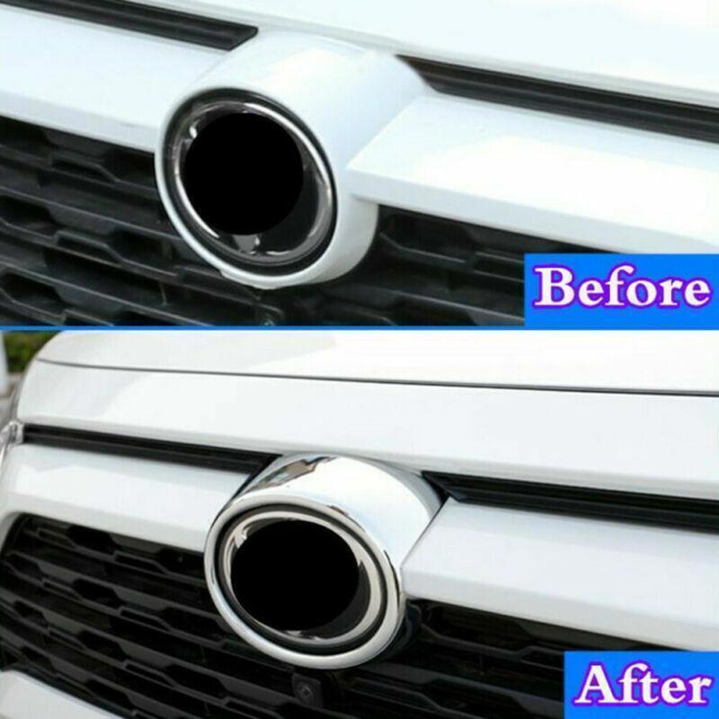 for Toyota Rav4 19-2023 Silver Front Grille Emblem Badge Frame Cover Cap Trim 1X