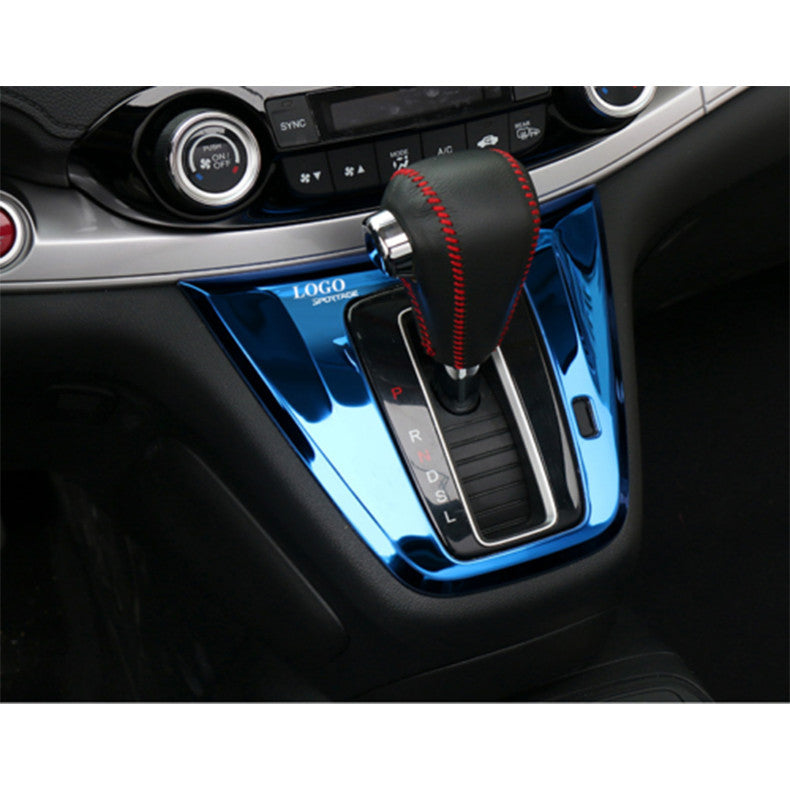 for Honda CR-V 2012-2016 Bright Blue Console Gear Shift Panel Frame Cover Trim