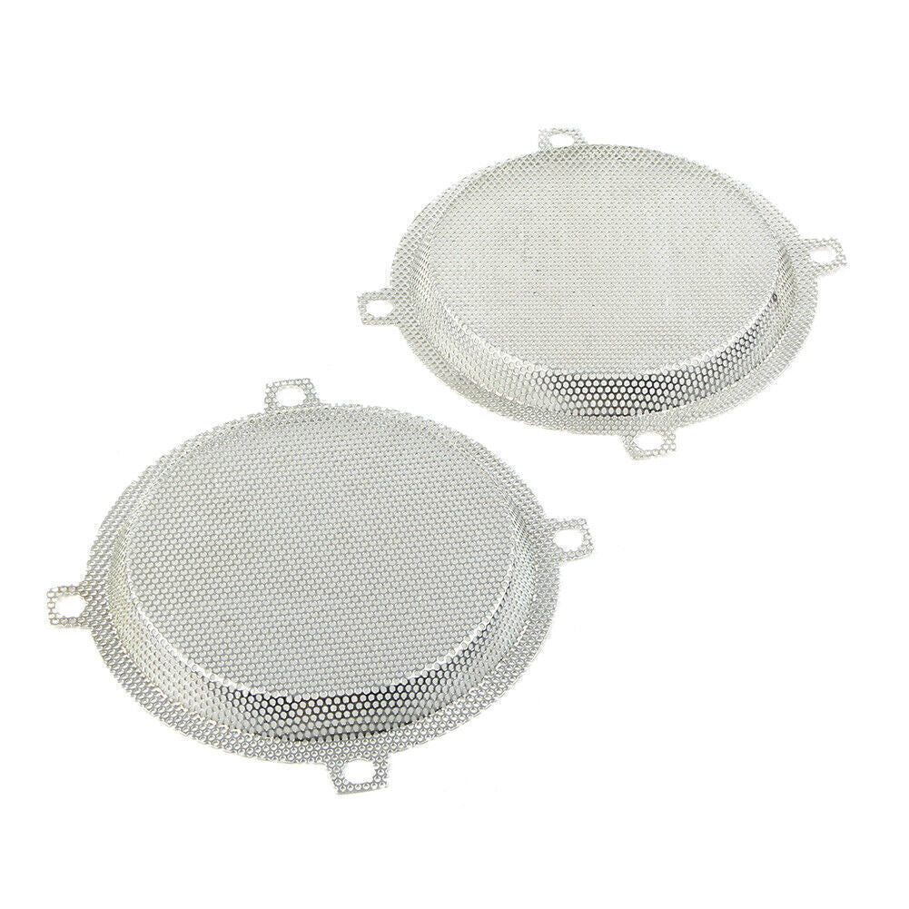 Front Mesh Speaker Grills Cover Punched for Harley Touring Electra Glide FLHTC Q