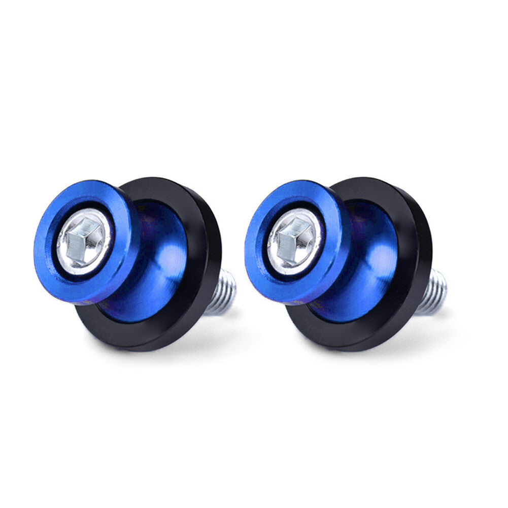 2x Motorcycle Swingarm Spools Slider Stand Screw 8MM Thread Fit for HONDA CBR Blue
