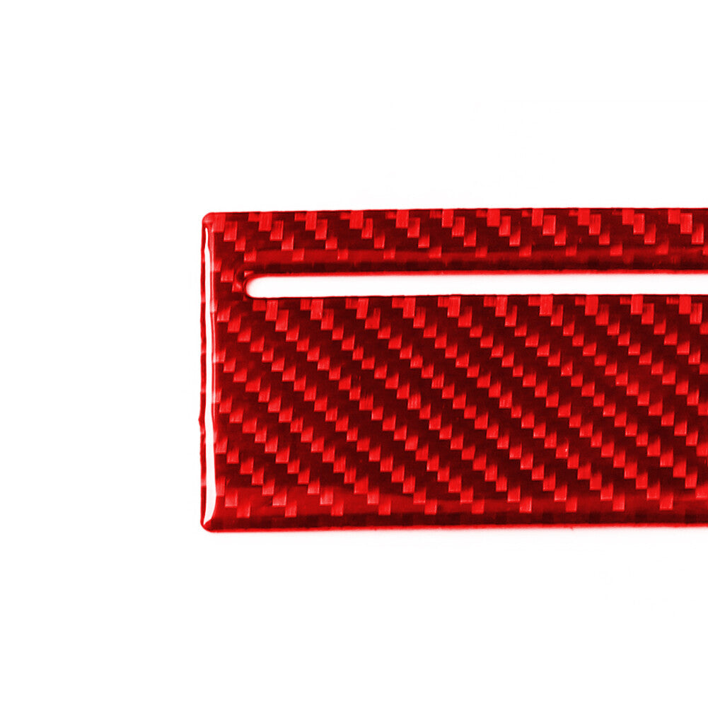Red Carbon Fiber Window Switch Lift Panel Trim For F10 5 2011-2018 v