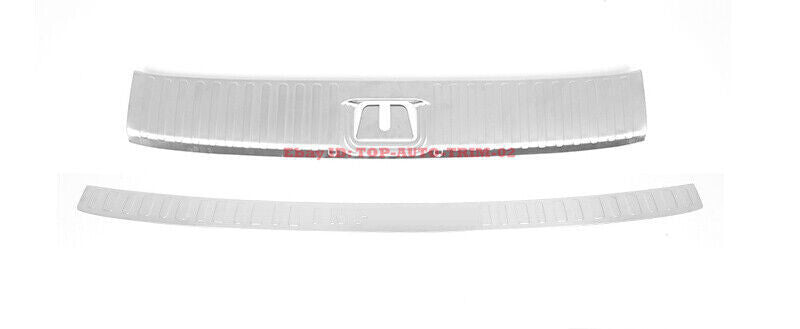 for Infiniti QX60 2022-2024 Chrome Rear Bumper Protector Cover Sill Guards Steel