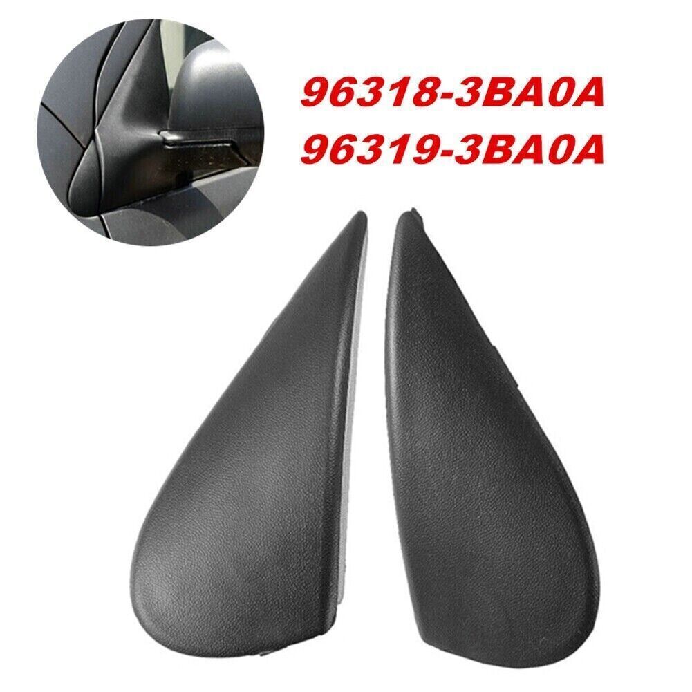1 Pair Side Mirror Corner Triangle Fender Cover Trim For Versa 2012-2019 v