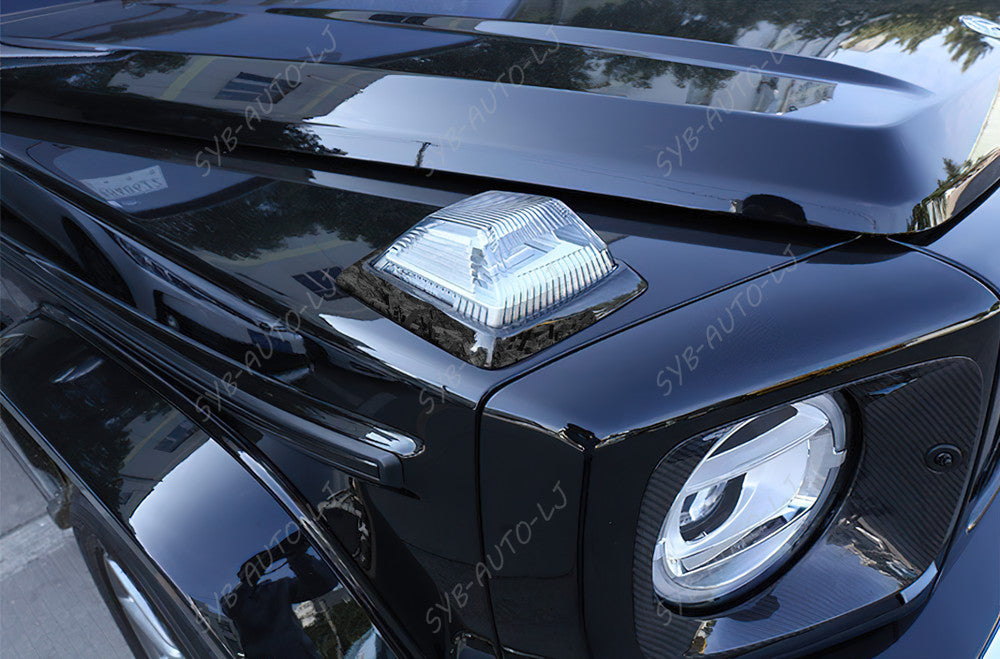 Forged Carbon for Benz G-Class W464 G500 G63 21-24 Hood Turn Signal Frame Cover n