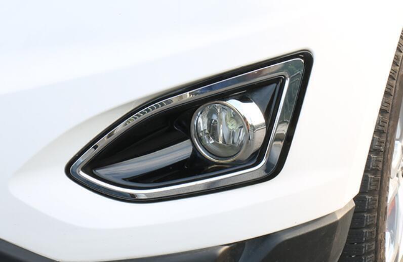 Fit for Ford Edge 2015-2017 2018 ABS Chrome Automobile Front Fog Lamp Decoeation