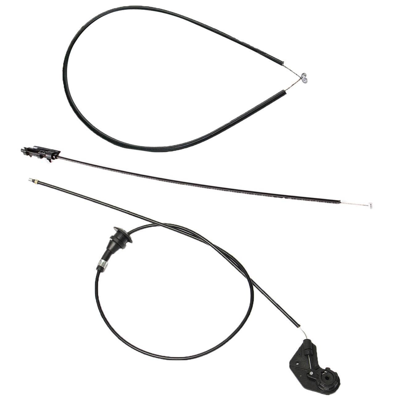 3 PCS Front Engine Bowden Cable Hood for BMW 525i 528i 530i 540i M5