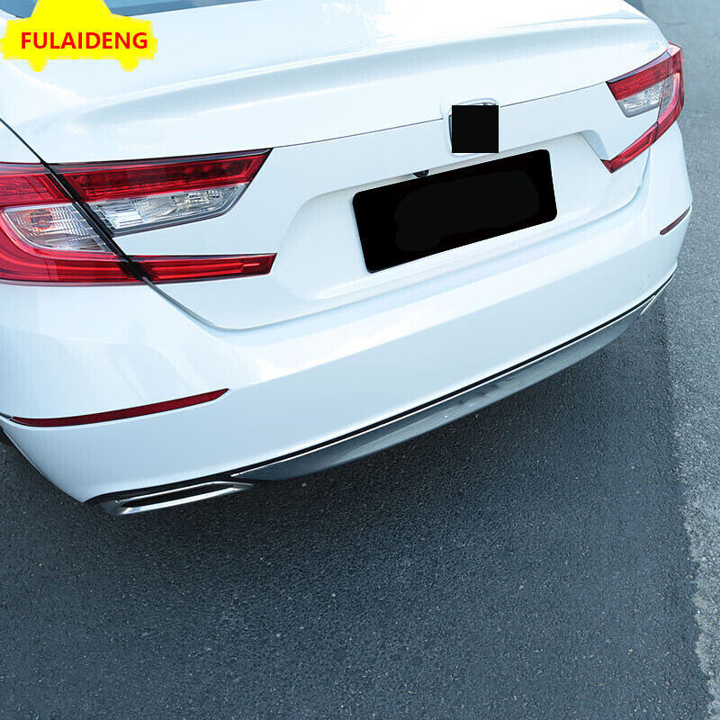 for Honda Accord 18-2020 Chrome ABS Rear Bumper protector Strip Guard Cover Trim