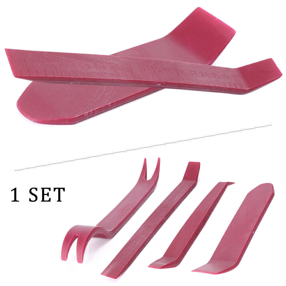 4x Car Radio Door Clip Panel Trim Dash Audio Plastic Removal Pry Tools Moulding Q