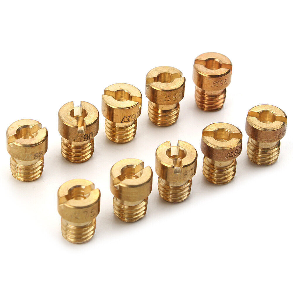 75-98 Carb Carburettor Main Jets Nozzle Set 5MM Gold For Dellorto Carburetor Q