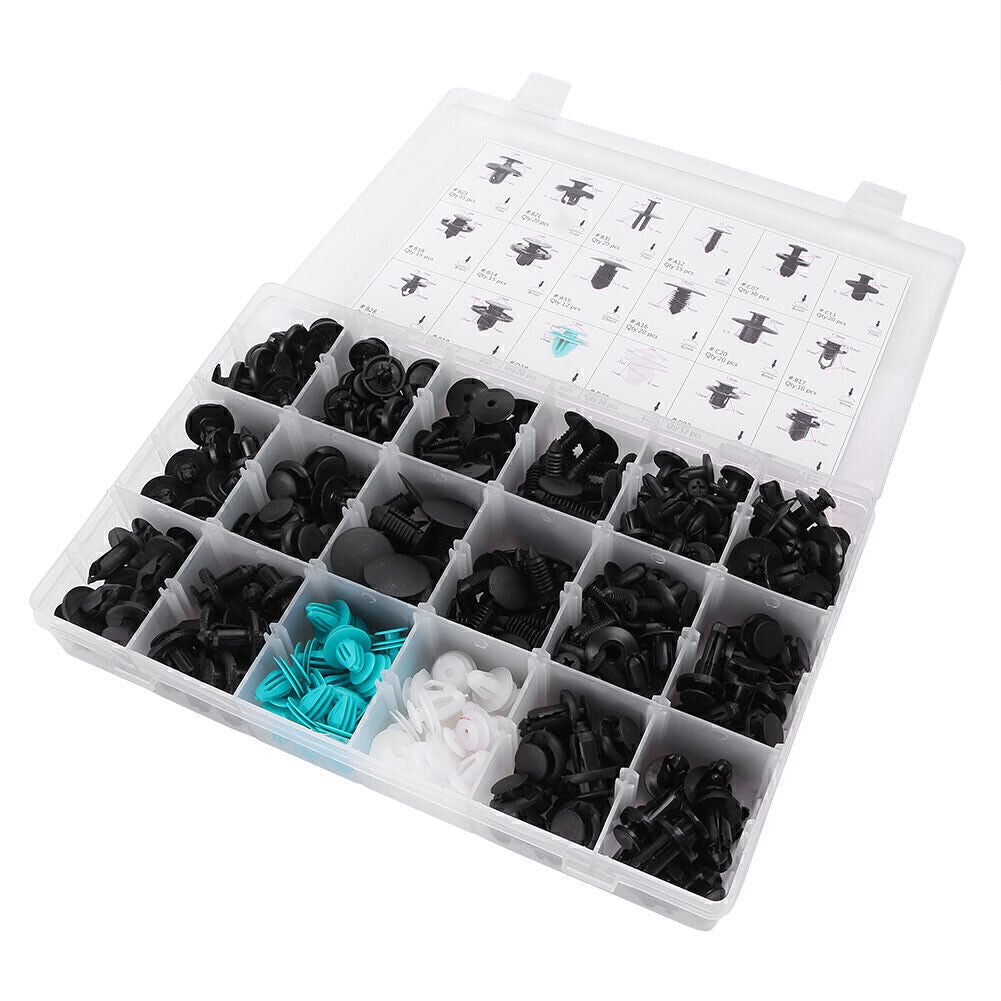 299x Car Body Retainer Push Pin Fastener Trim Panel Moulding Assortment Tool Q