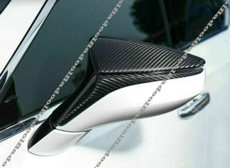 Real Carbon Fiber Rearview Mirror Cover Trims for Lexus for ES LS LC UX RC 2019-2022