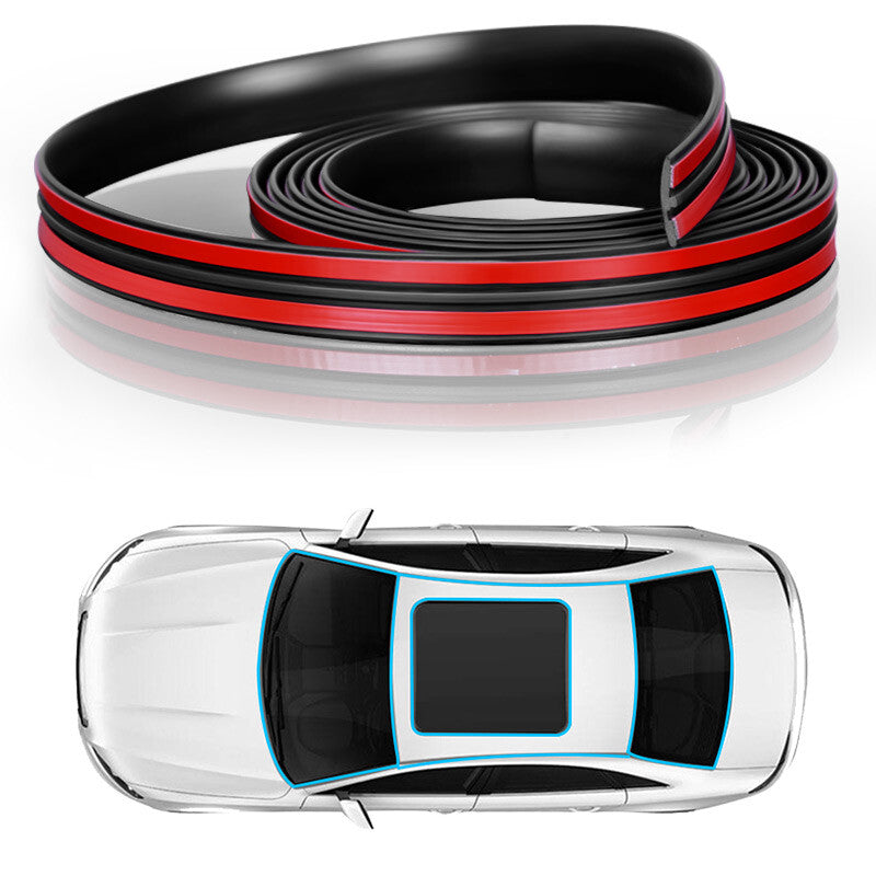 Car Front Windshield Panel Rubber Seal Strip Sealed Moulding Trim Accessories 4M