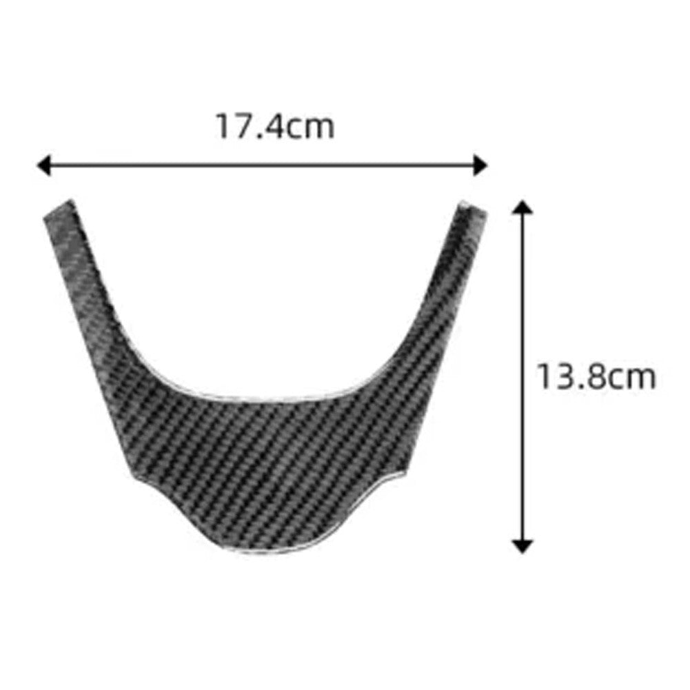Stylish Carbon Fiber Steering Wheel Trim Elevates Your For Mazda3 2010-2013 v