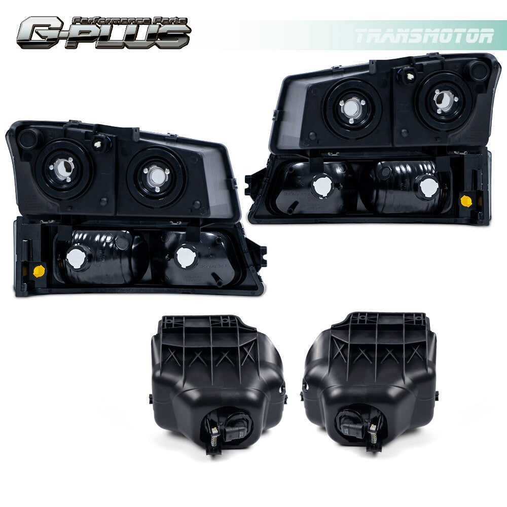 Suitable for 03-06 Silverado headlights + bumper signal lights + driving fog lights - v