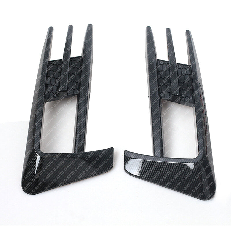 Gloss Black Fog Light Cover Bumper Grille Trim for VW for Golf 7 MK7 14-2017