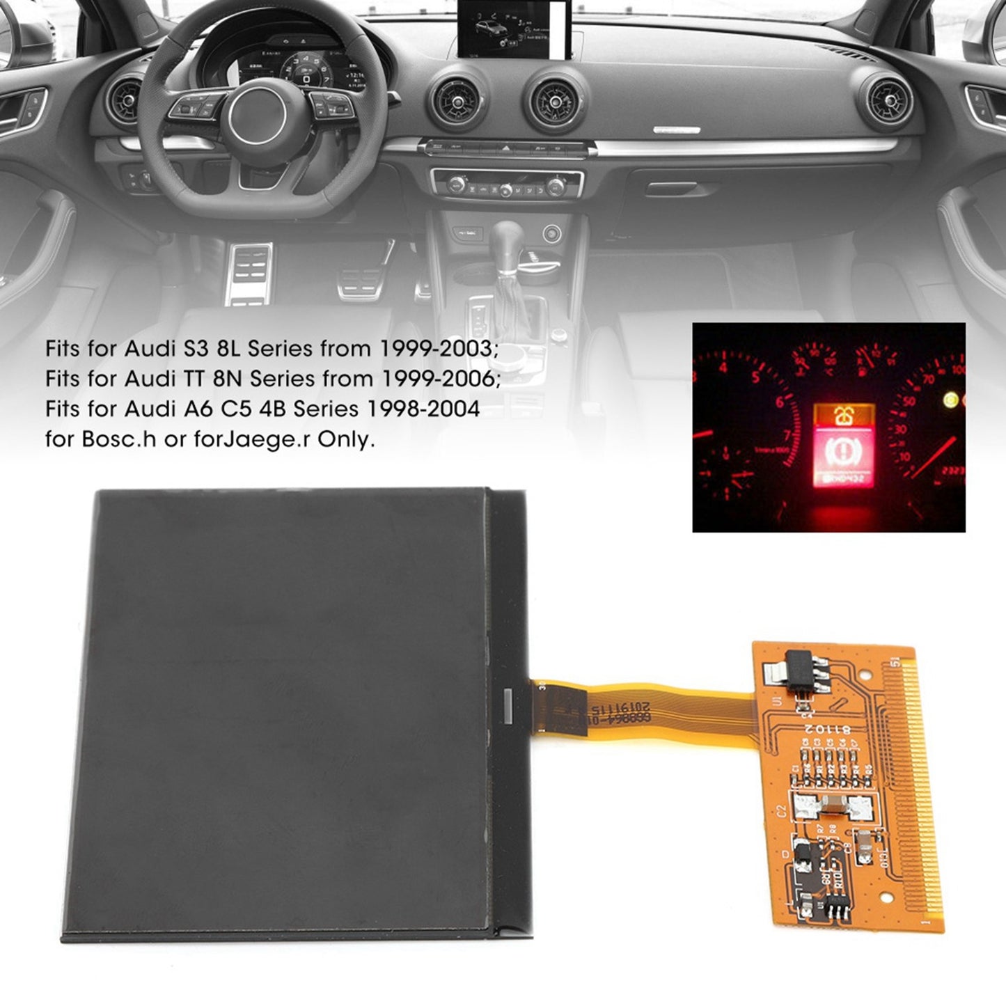 Car LCD Screen High Definition Monitor Display Fits Q