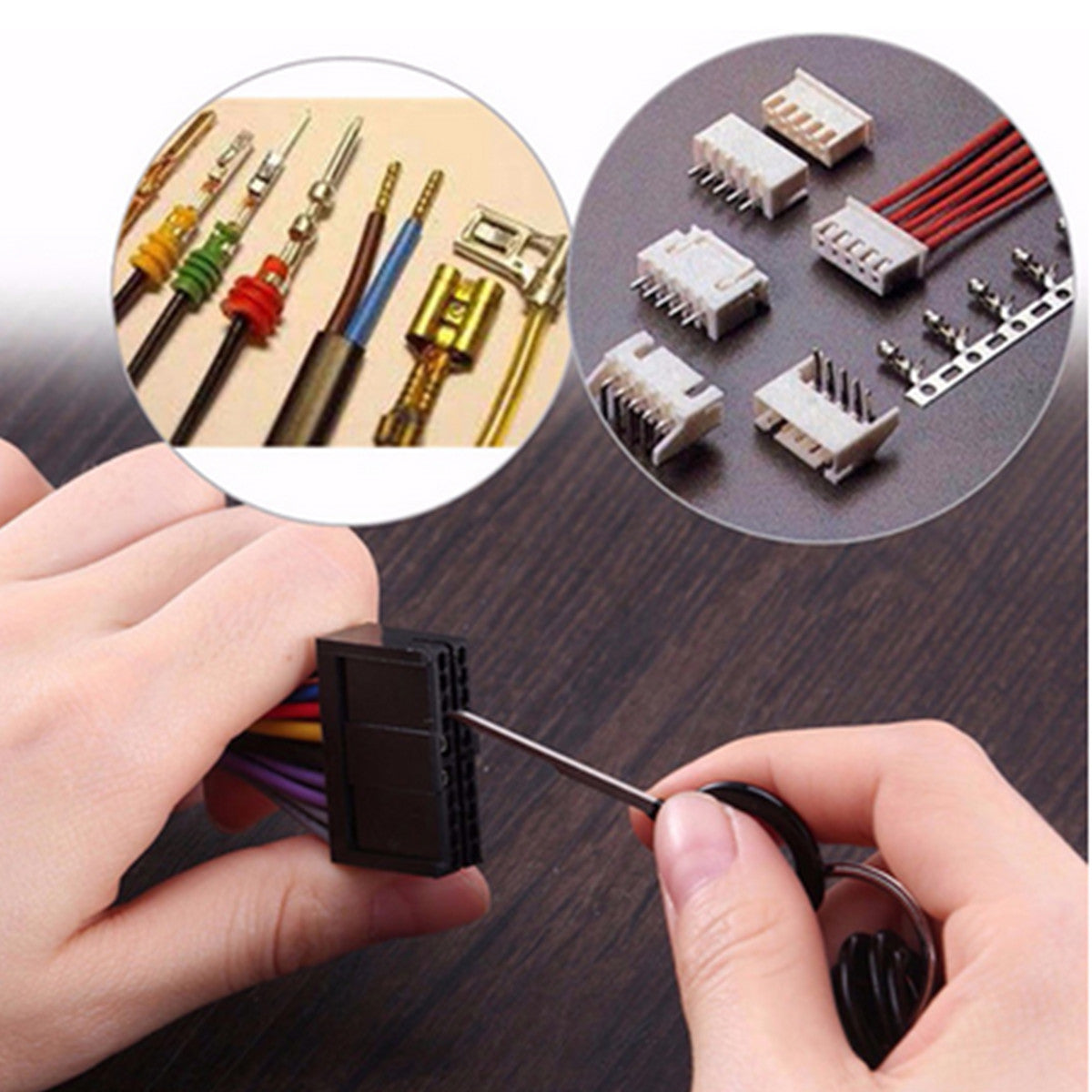 Car Electrical Wiring Crimp Connector Pin Extractor Kit Plug Repair Hand Tool