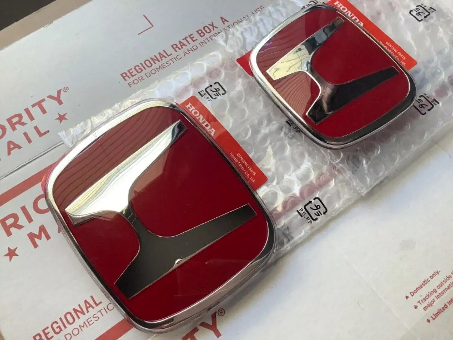 NEW Front+Rear 2PC Red H Emblem Fit for Civic Coupe 4Door 2006-2015 DX EX-L SI