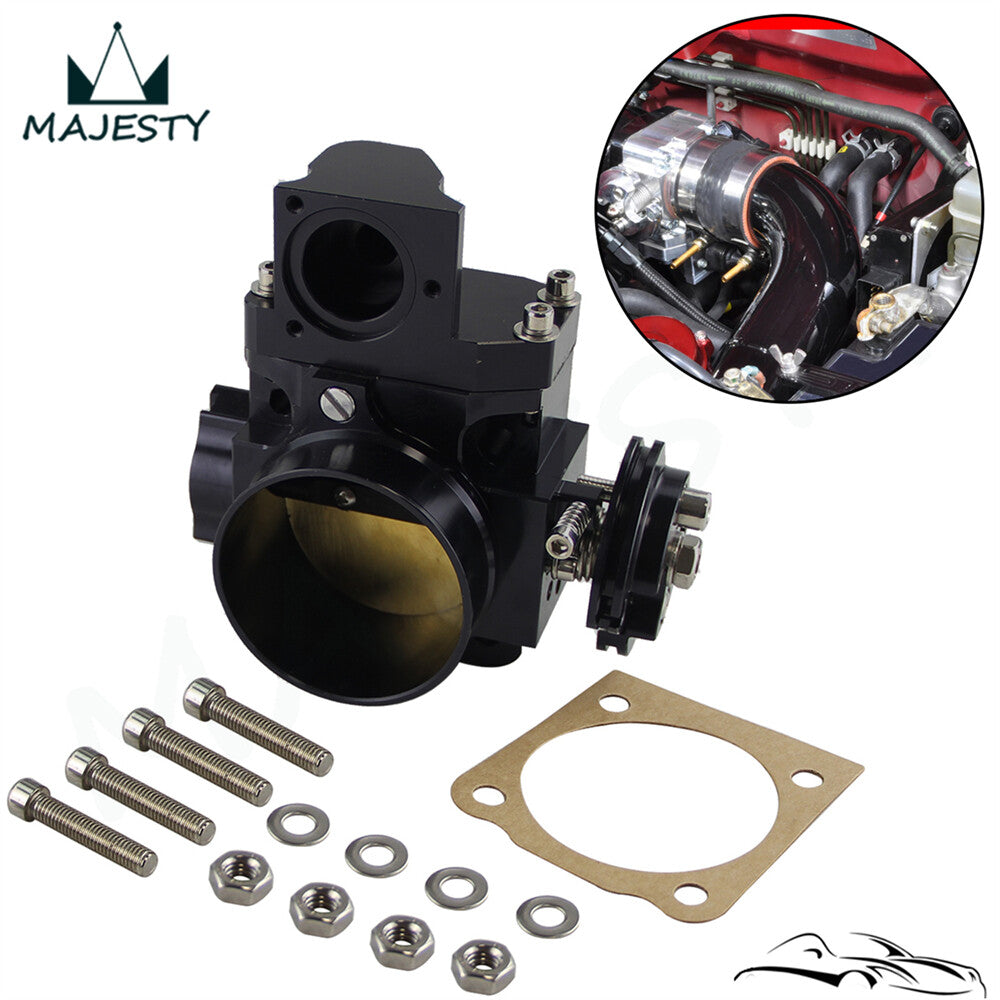 Aluminum 2.75 70mm Throttle Body for Mitsubishi Lancer EVO 7 8 9 4G63 01-05 BK