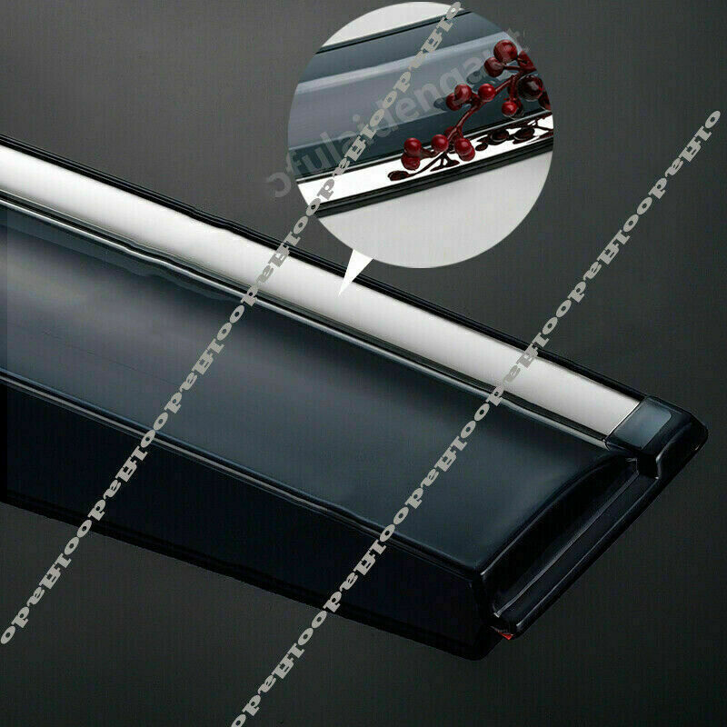 for Toyota Highlander 2020-2023 Chrome Window Visors Vent Shades Sun Rain Guard
