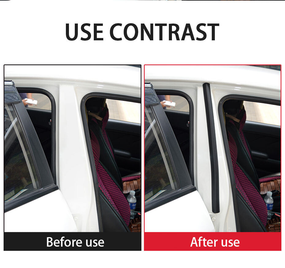 2Pcs Car Seal Strip For B Pillar Protection Door Sealant Rubber Auto Accessories